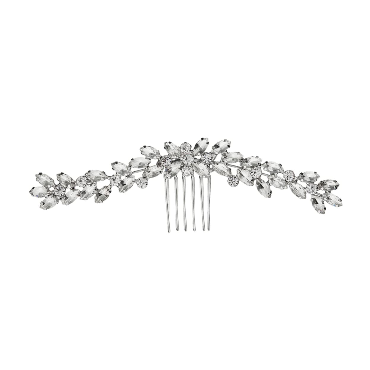 LALAFINA Tiara 1 Peine De Boda Delicado Para Novia Brillante Hecho A Mano De Para El Cabello Accesorio Para Dama De Honor Regalo Nupcial Pin Tocado Joyería Elegante Para Novias Hair Clips