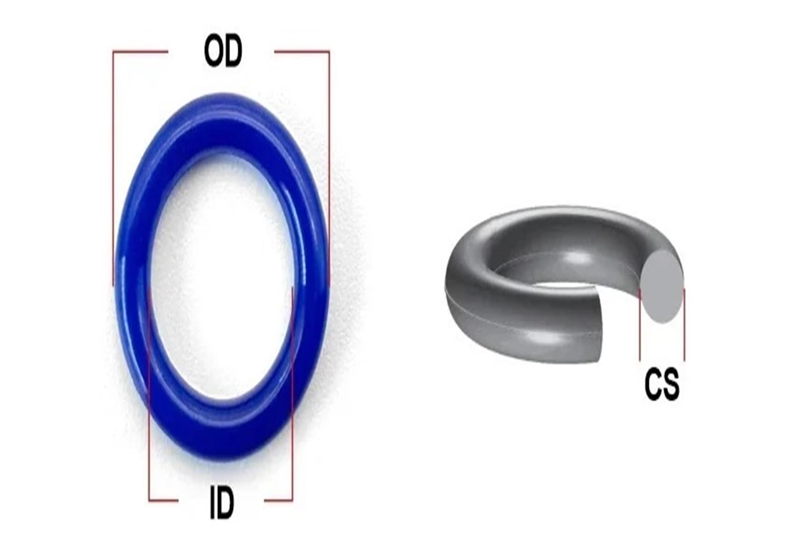 Uszczelki O-ring o wysokiej elastyczności odporne na olej ID 2,9/4,44/4,76/5,28 mm CS 1,78 mm do hydraulicznych części pneumatycznych (ID12,42 mm x 10 szt., CS 1,78 mm)