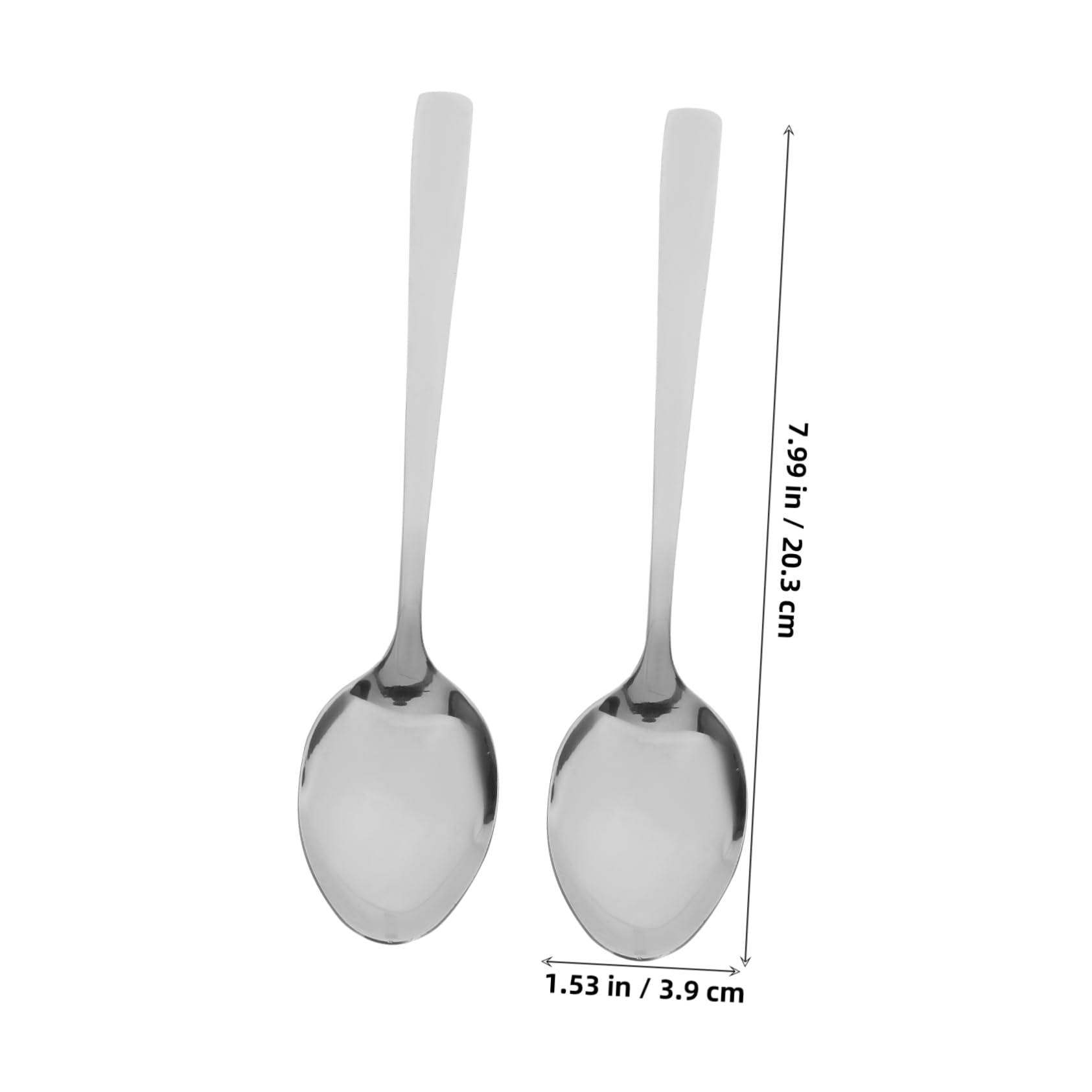 STOBAZA Dinner Spoons Stainless Steel 12 Piece Set Eating Spoons for Dessert Restaurant Grade