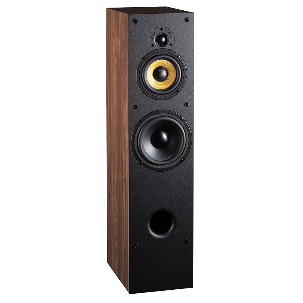 Davis Acoustics Mia 200 Noyer américain - Colonne 3 Voies/3 Haut-parleurs - Enceinte Vendue à la Paire
