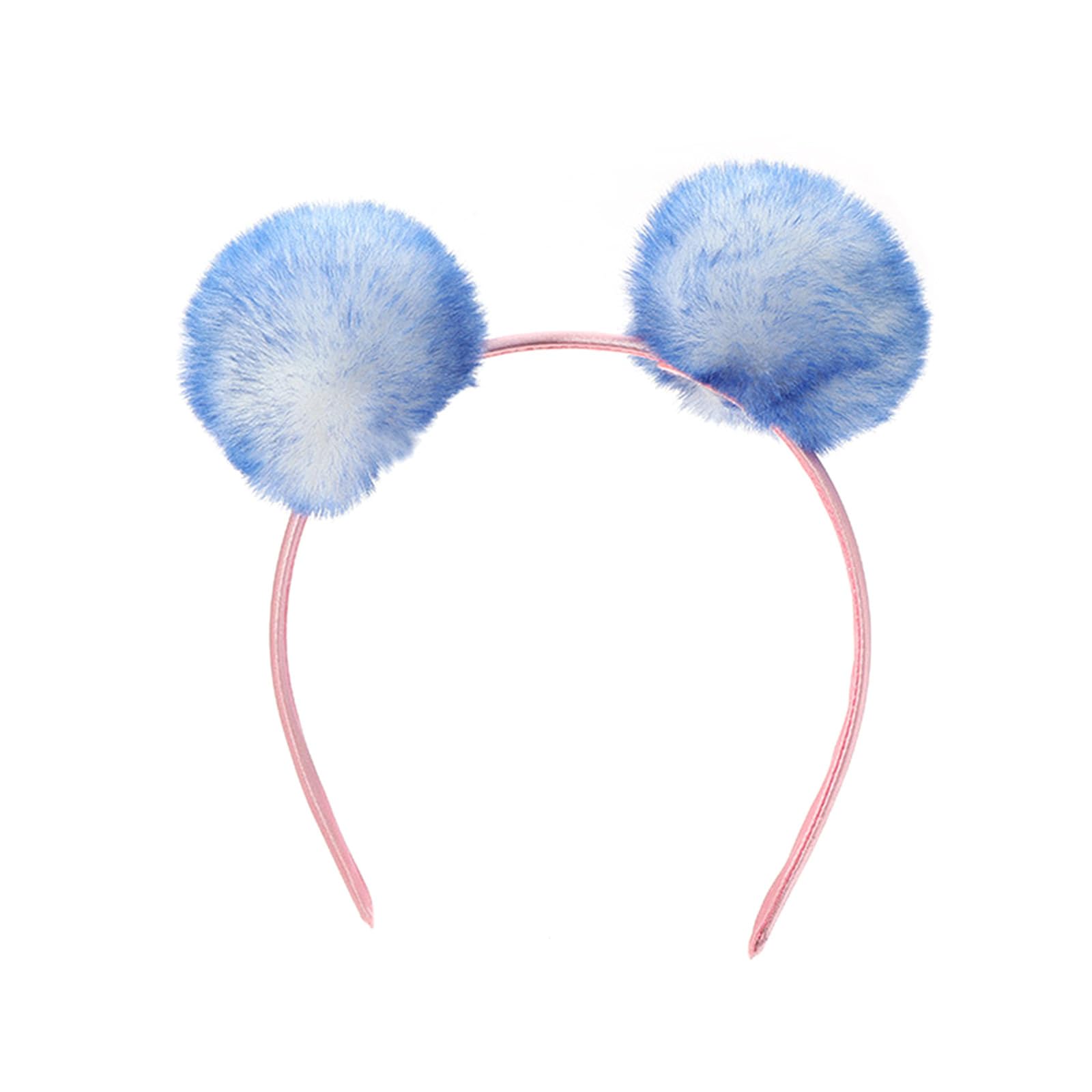 Maxtonser Plush Balls Headband Party Accessories Hairhoop Birthday Party Props Headpiece Women Girl Makeup Headdress Accessories