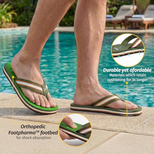 Image of YOHO Bubbles Men Ortho slippers | Soft comfortable and stylish flip flop slippers for Men in exciting colors |Lightweight | Anti Skid | Daily Use Chappal