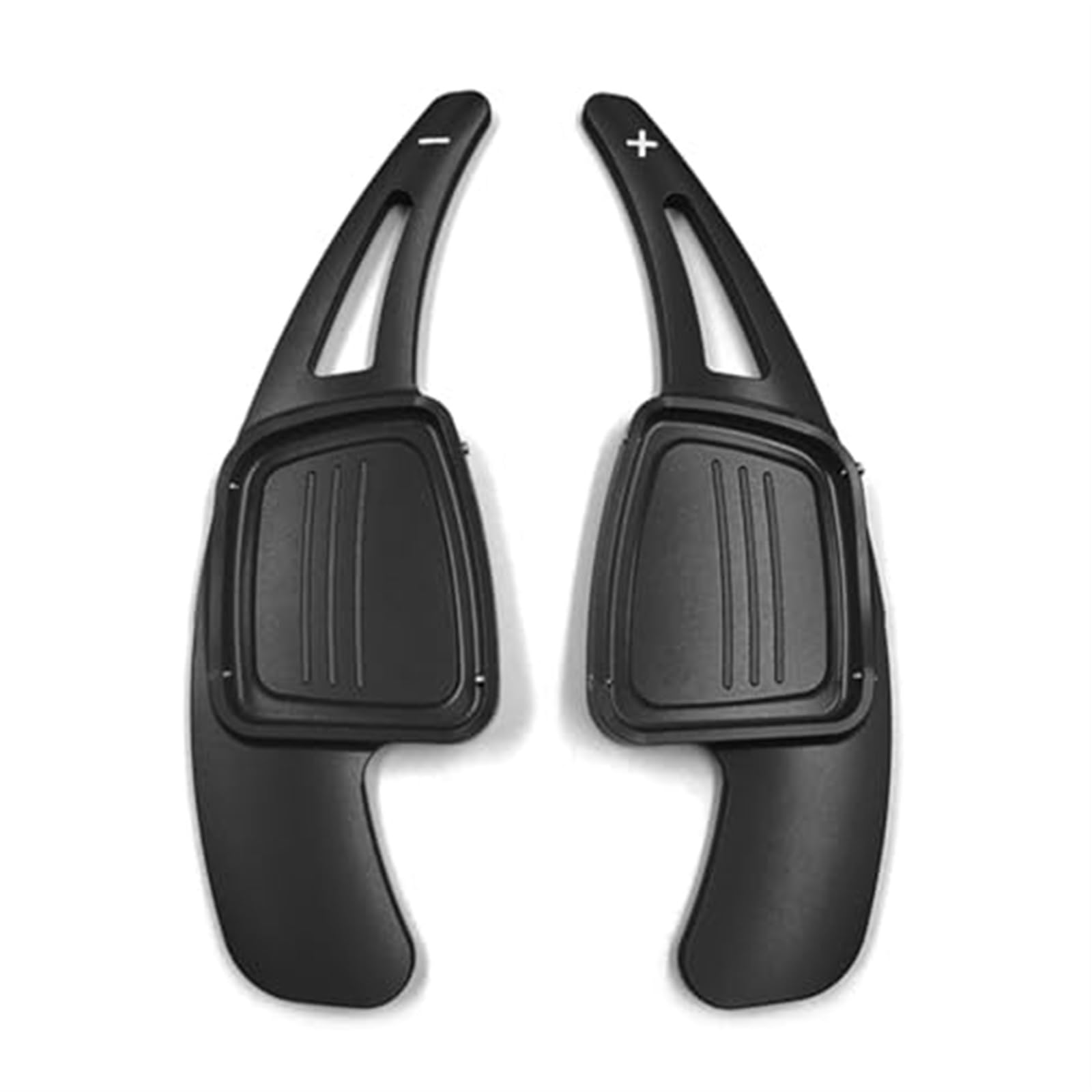 1 para aluminiowych łopatek zmiany biegów kierownicy samochodu, rozszerzenie, dla, A3 A4L A5 A6L S3 S4 Q2 Q5L Q7 TTS Łopatka zmiany biegów(Schwarz)