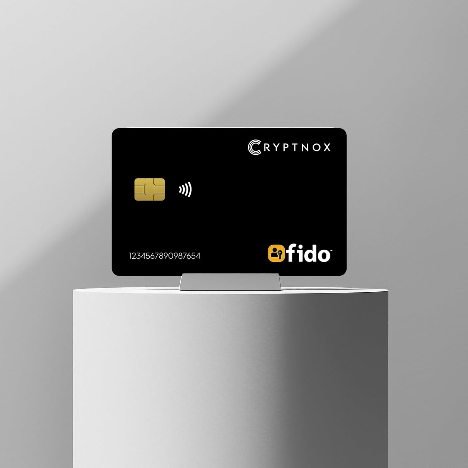 FIDO2 NFC karta bezpieczeństwa, certyfikat FIDO2 Level 1, logowanie bez hasła i 2FA przez NFC lub Contact, działa z systemami Windows, Mac, iOS, Android, karta logowania Ultra Slim Tap