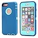 iPhone 6 Case, iPhone 6S Case [Heavy Duty] AICase Built-in Screen Protector Tough 3 in 1 Rugged Shockproof Cover for Apple iPhone 6/6S (Blue with Belt Clip)