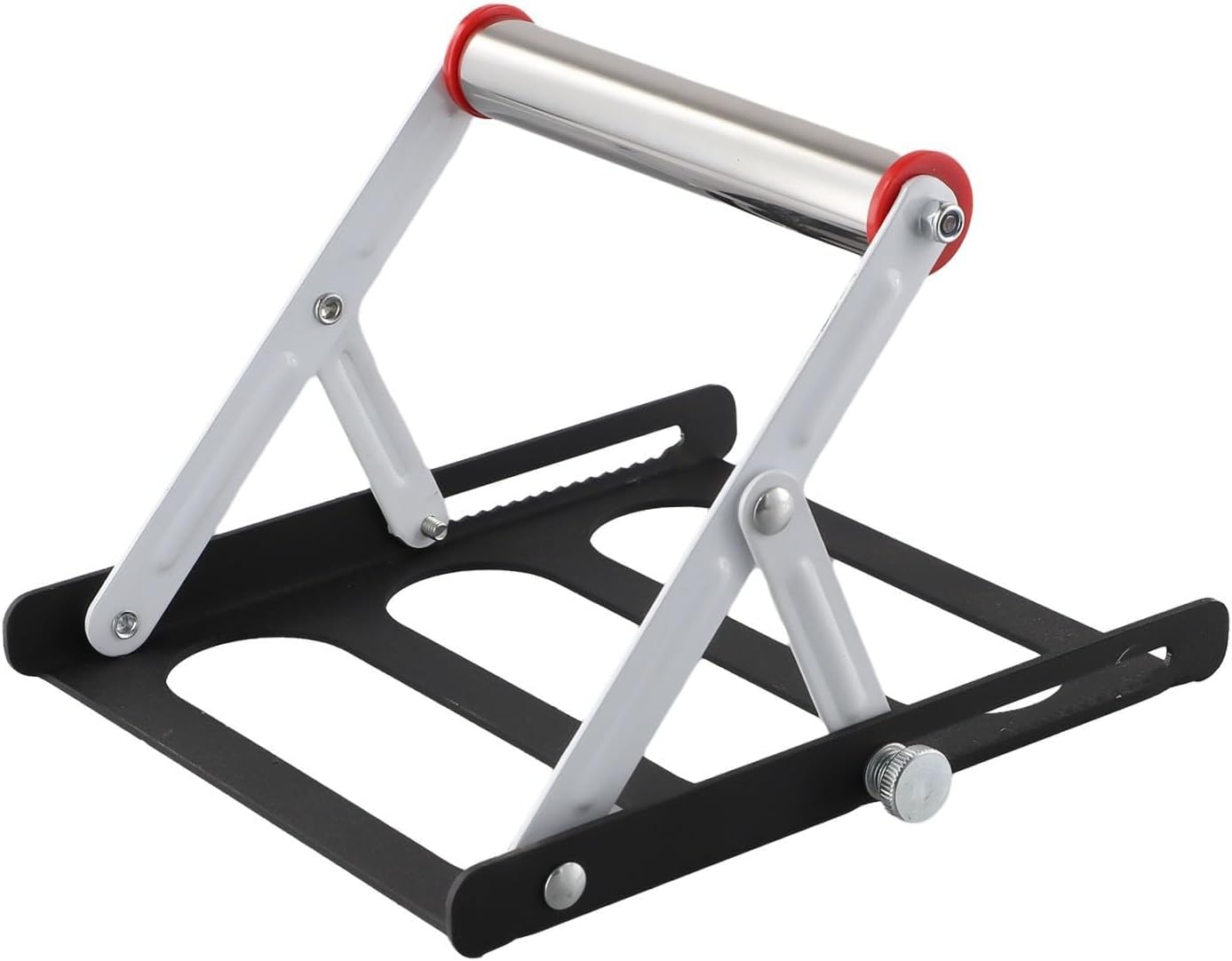 Adjustable Table Saw Stand, Height 55-135mm, Foldable Metal Support Frame for Cutting Machine, Portable Workshop Storage Solution