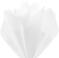 Vista 5 de Hallmark - Papel de seda blanco a granel (100 hojas) para cumpleaños, Navidad, graduaciones, papel de regalo, manualidades, flores de papel
