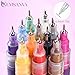 12 Colors Nail Art Pens for Painting Nails,0.5mm Nail Polish Pens Point Liner Acrylic Painted Pen Kit,Waterproof and Quick-drying Nail for DIY Nails Art Design