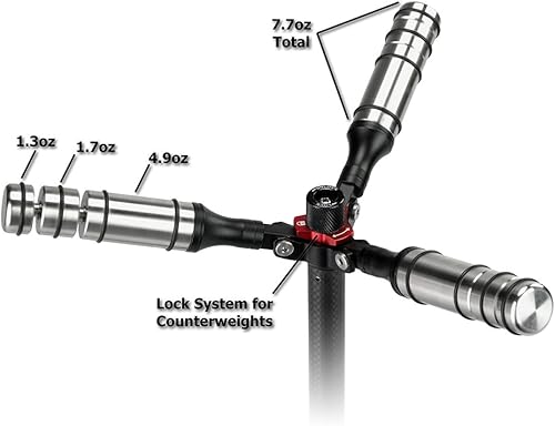 Miniatura 5 de Fotodiox Estabilizador de cardán de fibra de carbono profesional para cámaras DSLR, MILC y GoPro, sistema estabilizador de video portátil y soporte