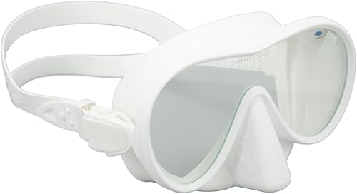 Miniatura 6 de Gafas de buceo, antiempañamiento de silicona suave, máscara de buceo con correas ajustables para esnórquel, natación (blanco)