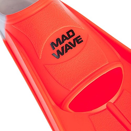 DAM Mad Wave - Aletas de Entrenamiento, Color Naranja, 39-40, Anaranjado