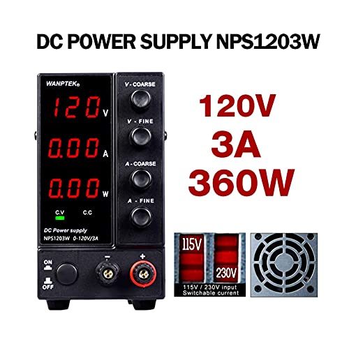 実験室DC電源調整可能な調整スイッチング電源可変ベンチ源30V 10A電圧変換器(NPS1203W0.1V0.01A)