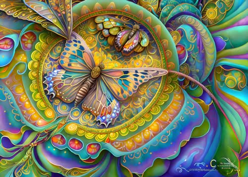 Poster papillons et fleurs pour habiller un mur vide 50x70