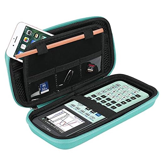 ProCase Hårt EVA-fodral för Texas Instruments Ti-84 Plus, hållbar reseförvaring bärväska skyddande väska för Ti-84 Ti-83 Ti-85 Ti-89 Ti-82 Plus/C CE-grafisk miniräknare med mera – mint