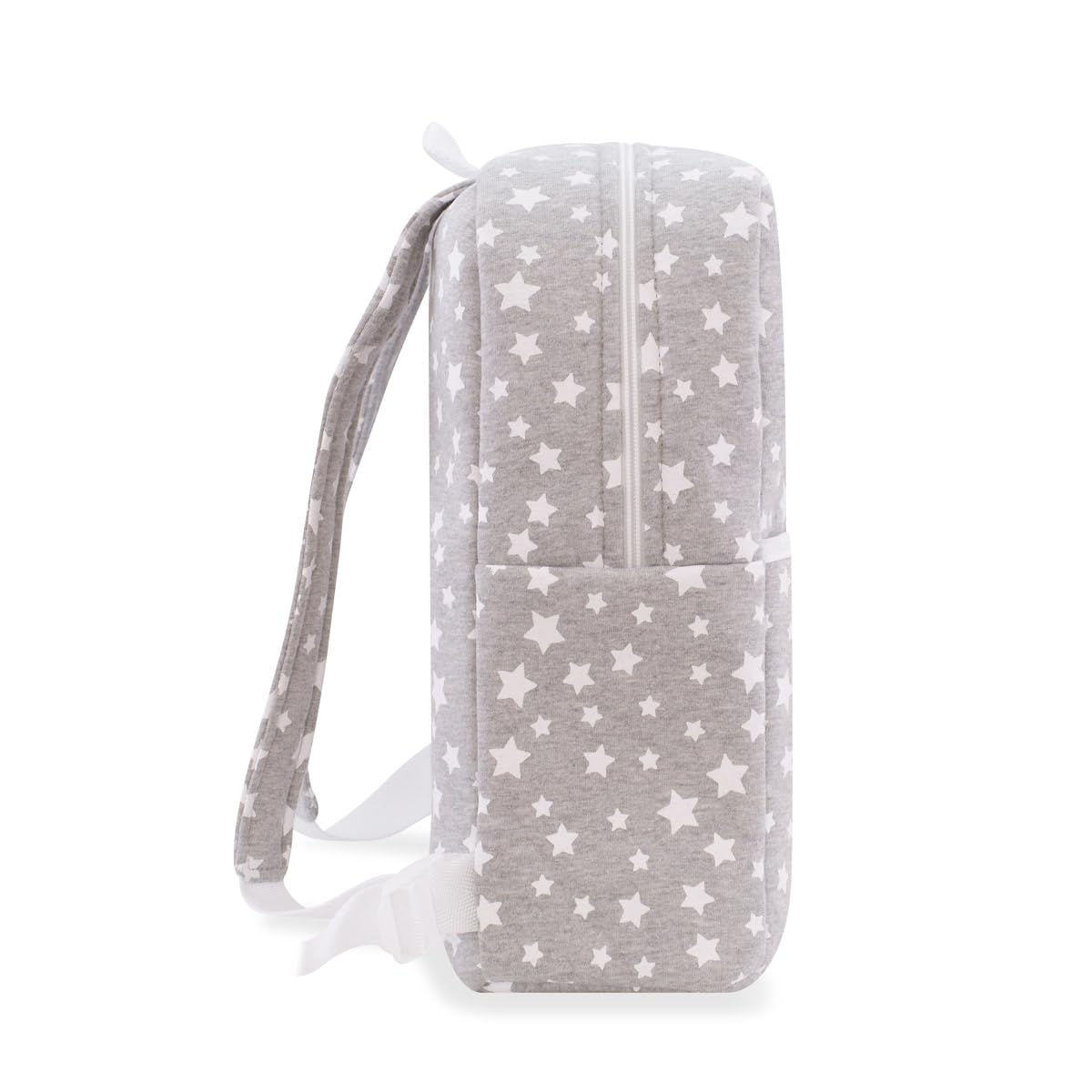 JYOKO KIDS Zaino per Bambini Scuola Materna con Ricamo Personalizzato del Nome (White Star)