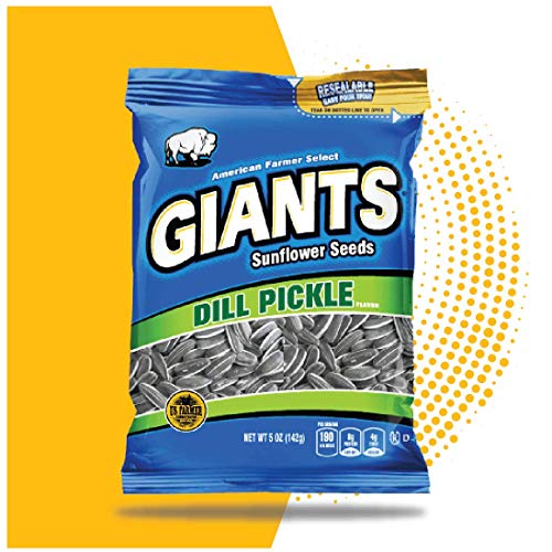 Giants Sunflower Seeds Dill Pickle Flavor, 5-Ounce Bags (Pack Of 12) #TOP4