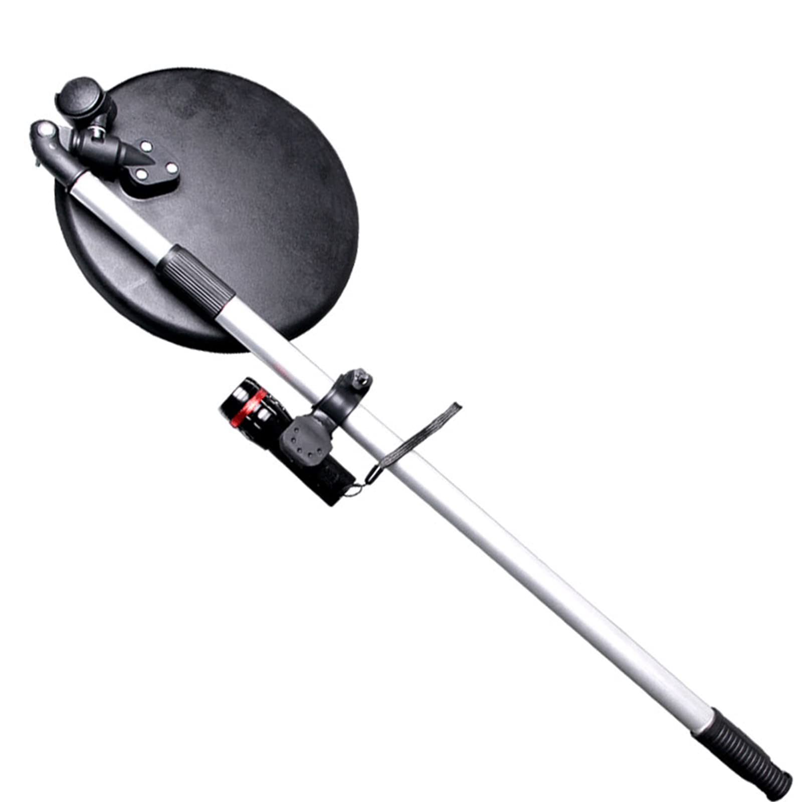 Espejo de inspección Iluminado Plegable, Espejo de inspección de Bolsillo retráctil Redondo con Luces LED - Rotación de 180 Grados para visualización Adicional en ángulos Muertos, vist