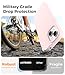 AOTESIER Magnetic for iPhone 13 Case, [Compatible with MagSafe][Military Shockproof Protection] Food Grade Silicone Case with Soft Anti-Scratch Microfiber Lining, 6.1 inch, Chalk Pink