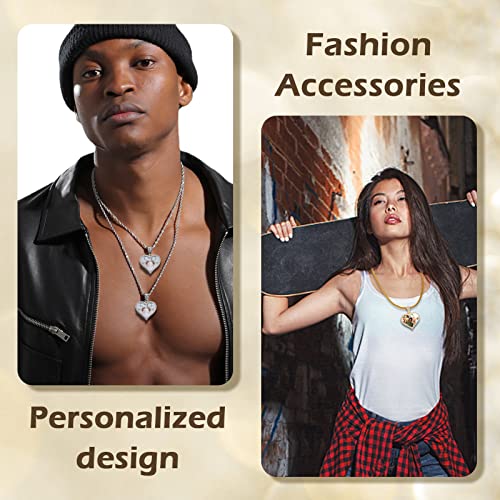 Custom Picture Necklace Personalized - Customized Photo Pendant Necklaces, Hip Hop Chain with Pictures Personalized Gift for Dad Men Women3