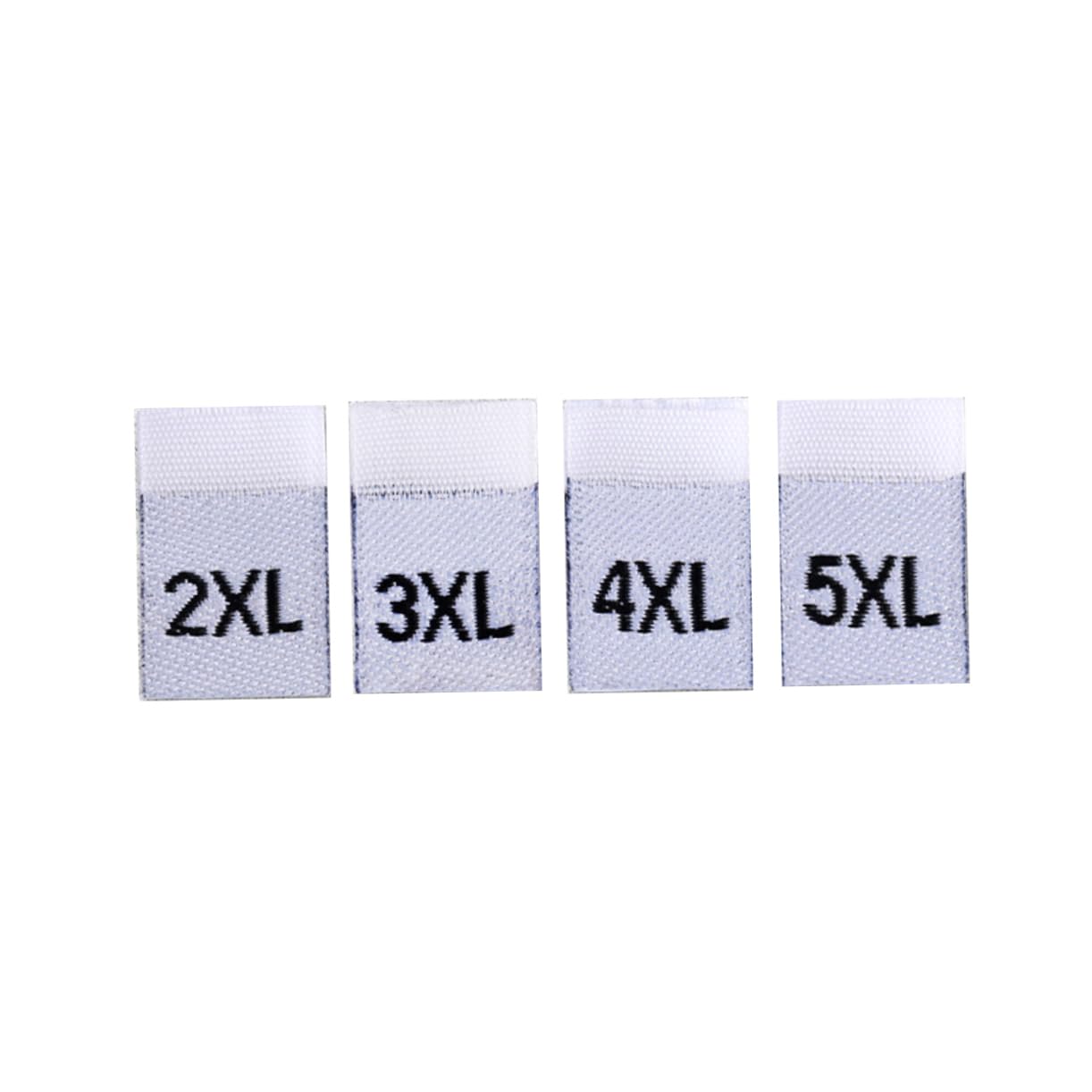 SHINEOFI 3 Set Di Etichette Per Taglie Di Indumenti Etichette in Tessuto Piegate Bianche Pratiche Leggere Da Usare Con Ferro Da Stiro A Vapore Senza Danni 400 Pezzi * 3