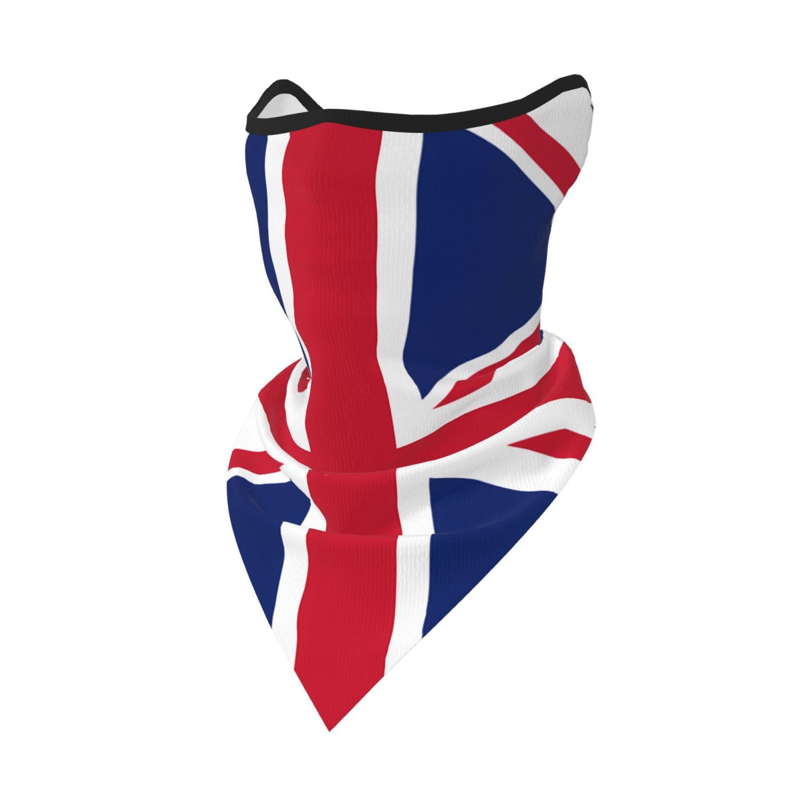 PHAYAH British Flag Pattern Ummer Gaiter Scarf Bandanas For Men Sun Hoods Balaclava Cooling Breathable Face Mask