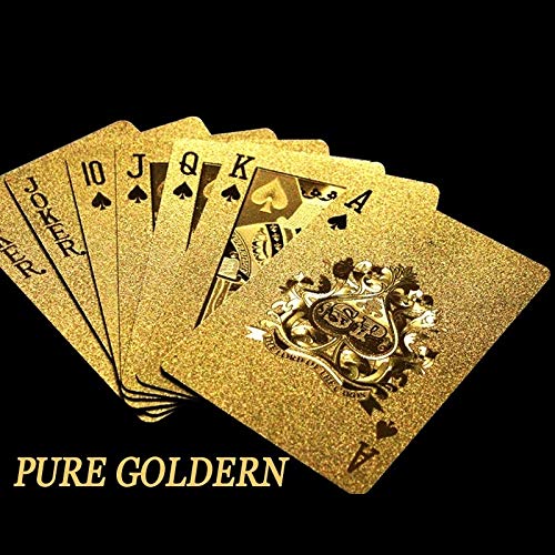 Pure Golden Card Gold Plated Playing Cards Full Per Deck