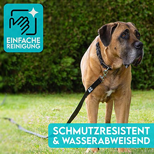 HUND IST KÖNIG Schleppleine 10m für Hunde - Hundeleine 10m mit Griffpolster - Robuste Hunde Schleppleine, wasserabweisend & schmutzunempfindlich - für erfolgreiches Hundetraining inkl. eBook