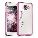 kwmobile Case kompatibel mit Samsung Galaxy A3 (2016) - Hülle Handy - Handyhülle Fee Pink Transparent