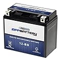 ZIPPBATTERY 12-BS Maintenance-Free 12V 12Ah Battery Replacement for ATV, Motorcycle, Jet Skis, Scooter, UTV, and More - Nut and Bolt (T3) Terminal