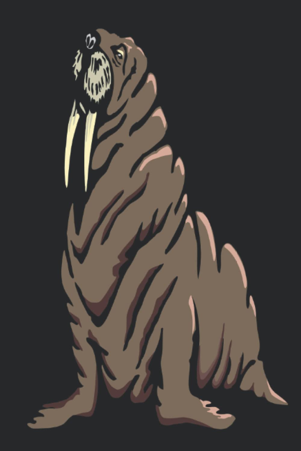 The Real Walrus Journal: paperback, 100 soft white pages with soft black ink lines