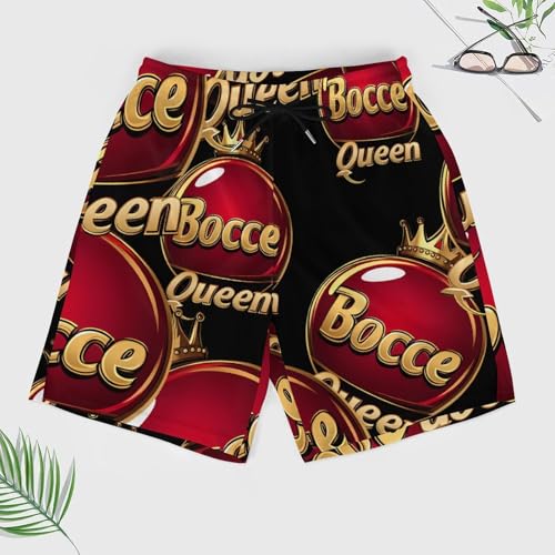 Bocce Queen - Bocci Ball Men's Board Shorts Swimsuit Beach Pants Swimwear Bathing Suits3