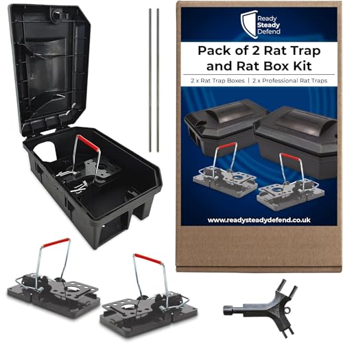 READY STEADY DEFEND Rat Trap Control Kit with...