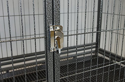 37" Homey Pet Heavy Duty Metal Open Top Cage w/Floor Grid, Casters and Tray - Image 5