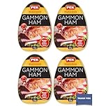 PEK Premium Range Gammon Ham 455g (4 Packs) - Deliciously Tender, Ready to Eat Ham for Sandwiches & Meals
