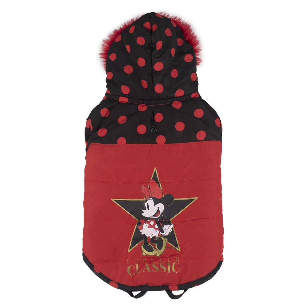 Cerdá - ForFanPets Dog Accessories | Minnie Mouse Winter Dog Coat - Official Disney Licence