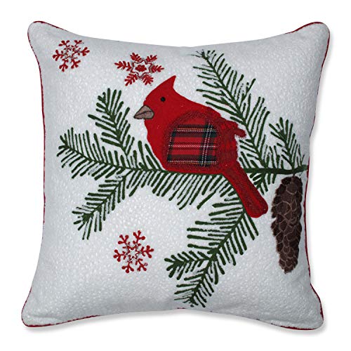 Pillow Perfect Cardinal & Pinecone Decorative Throw Pillow, 12