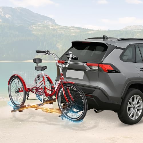 MOPHOTO Heavy-Duty Folding Trike Rack for Adult Tricycles,