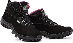 Bota Segurança Com C.A Coturno em Couro Unissex Biqueira Interna