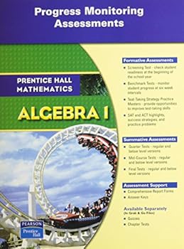 Loose Leaf Prentice Hall Math Algebra 1 Pma (Progress Monitoring Assessment) Blackline Masters 2007 Book