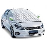 LIGENUS Car Windshield Cover for Audi A6 C5 Avant Wagon 1997-2001 Snow Frost Protection Cover,High-Density Oxford Fabric Car Protector