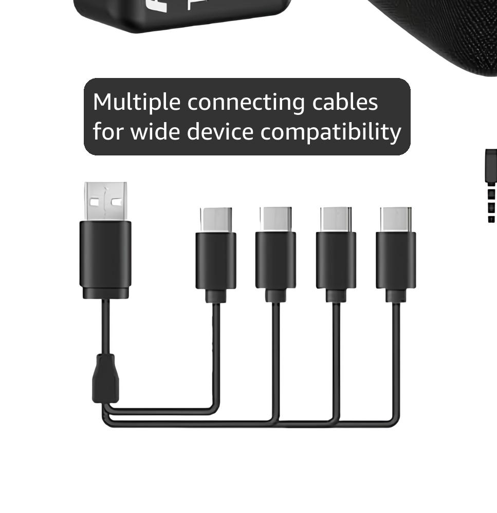 FULAIM X6 Wireless Lavalier Microphones with 4 Transmitter for iPhone, iPad, Android, Camera, Lapel Mic with 48KHz 24Bit, Noise Cancellation for Video Recording, Vlog, YouTube, TikTok