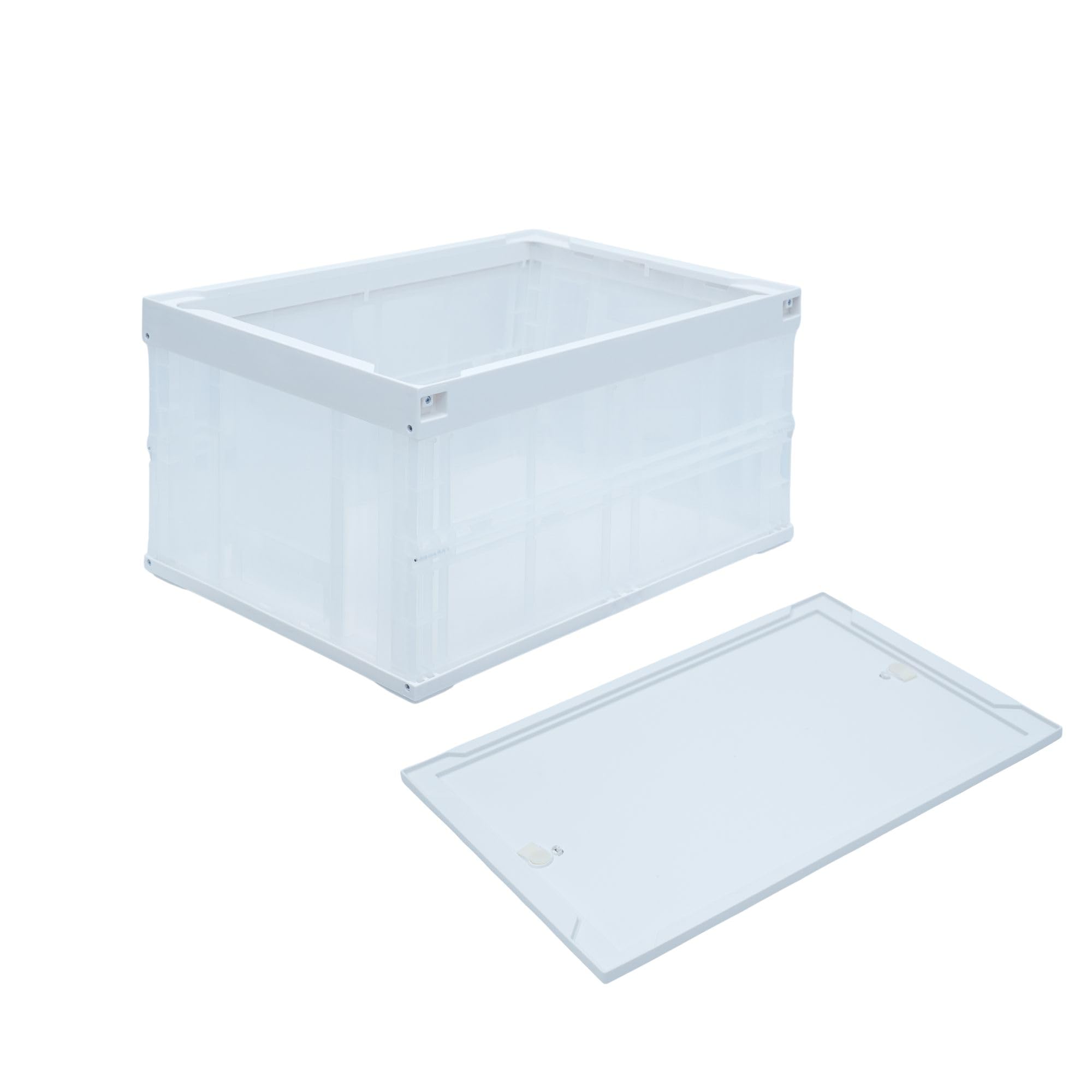 Amazon.co.jp: 松本産業 折りたたみコンテナ 75L ロック付きフタ