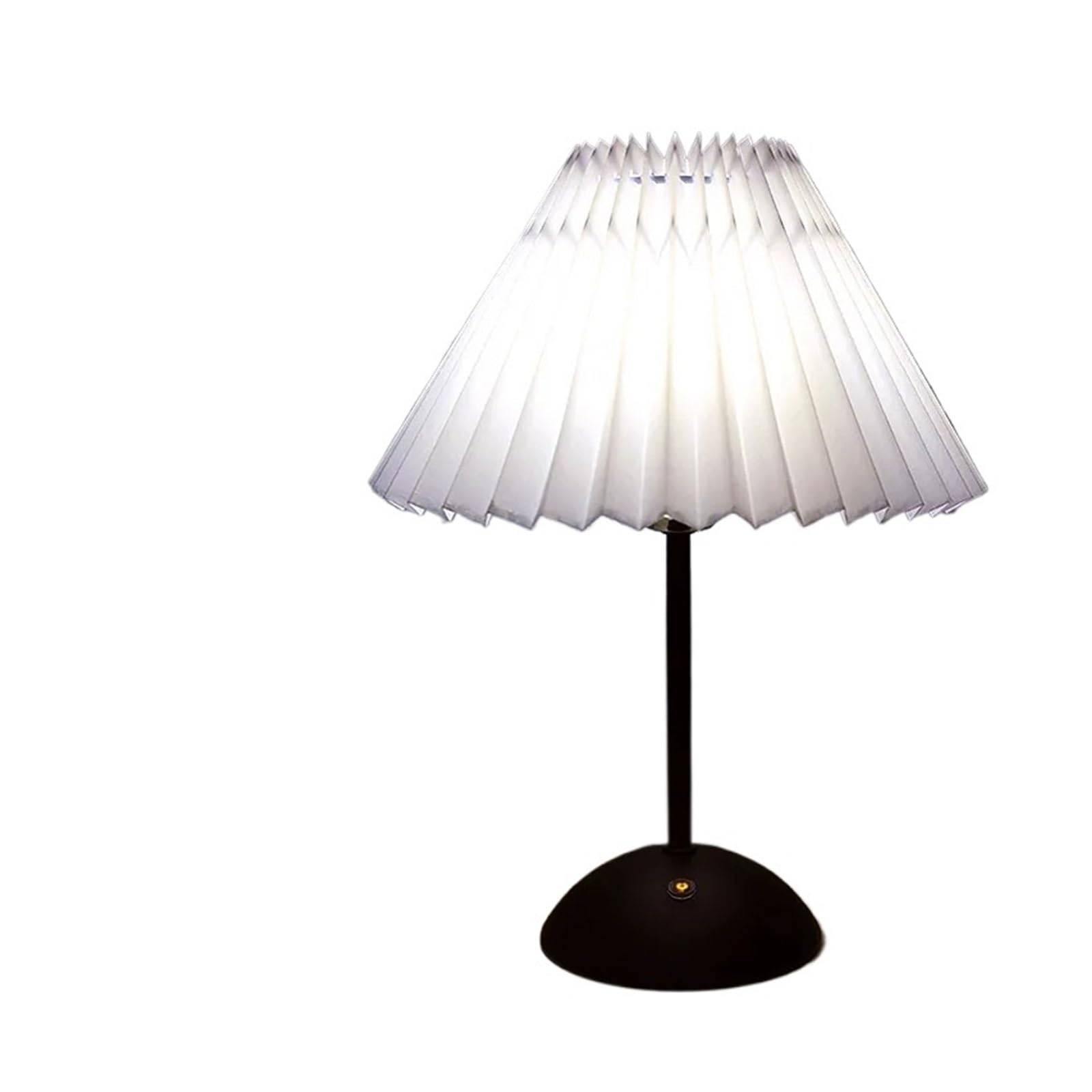 CKAFZMYJQBT Nordic Bedroom Bedside Desk Lamp Home Fabric Lampshade Dining Bar Table Lamps USB Pleated Atmosphere Light Indoor Decoration