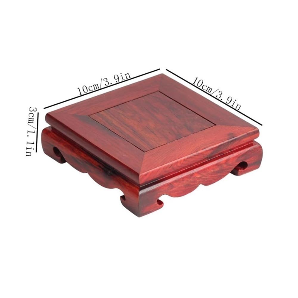 Bonsai-Basis Quadratischer Pflanzenständer aus Palisander mit Bonsai-Basis