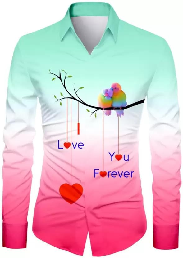 Men's Polycotton Regular Fit Printed Unstitched Shirt Fabric 2.25 Meters with Beautiful Design For Casual Outings, Parties, Festivals (Pink)-image-33