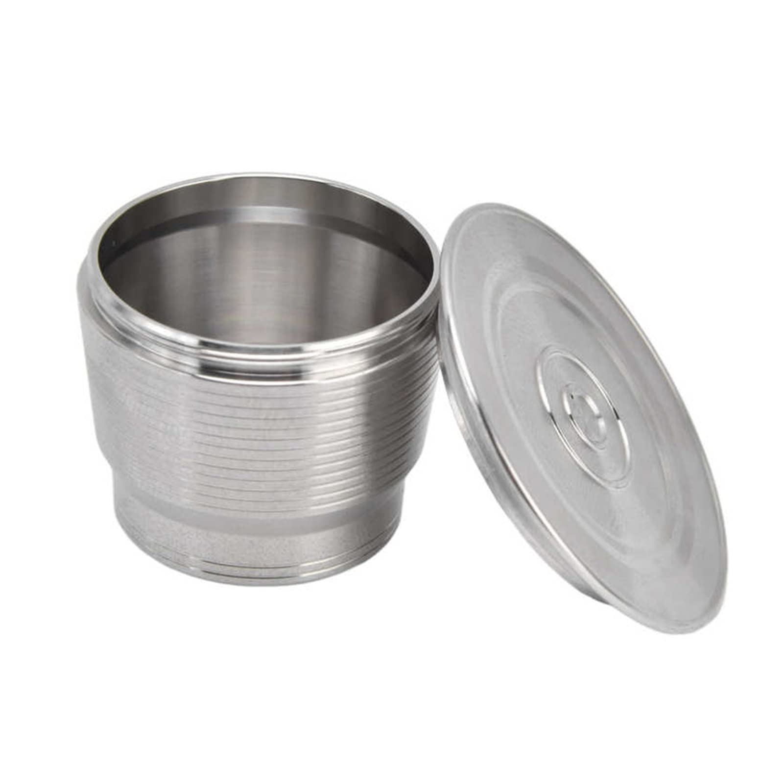 LANGshaw Filtro de cápsula de café Recargable de Acero Inoxidable Filtro de café Reutilizable Copa de Filtro de café Compatible for la máquina Nespresso con Cuchara de Cepillo Leisurely
