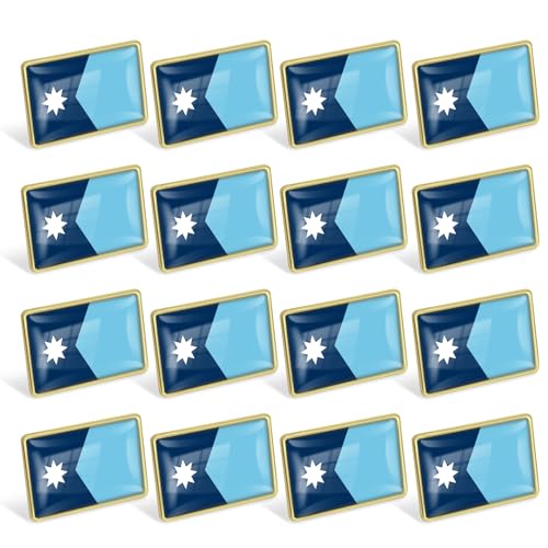 Image of 12 /24 /50 /100Pcs Official State of Minnesota Flag Pins Bulk - Metal Minnesota MN Lapel Pin