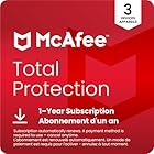 McAfee Total Protection 2025 | 3 Device | Cybersecurity Software Includes Antivirus, Secure VPN, Password Manager, Dark Web Monitoring | 1 Year Subscription with Auto-Renewal|| Online Code