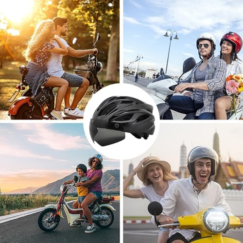 Casque respirant et réglable avec éclairage LED rechargeable USB