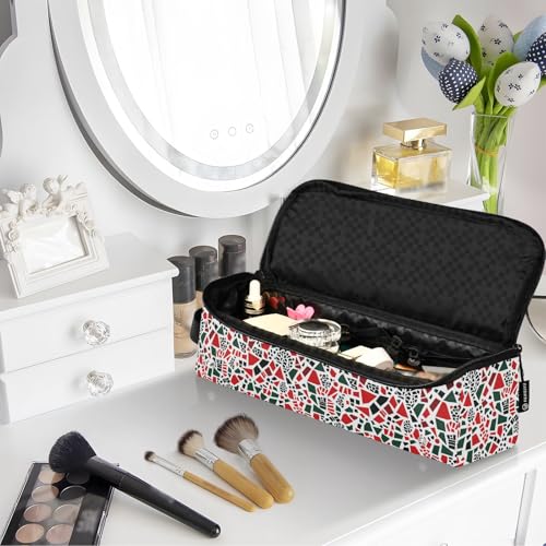 Bolsa de viaje multiusos para herramientas de cabello con estera resistente al calor para planchas, rizadores y accesorios de cuidado capilar miniatura 7